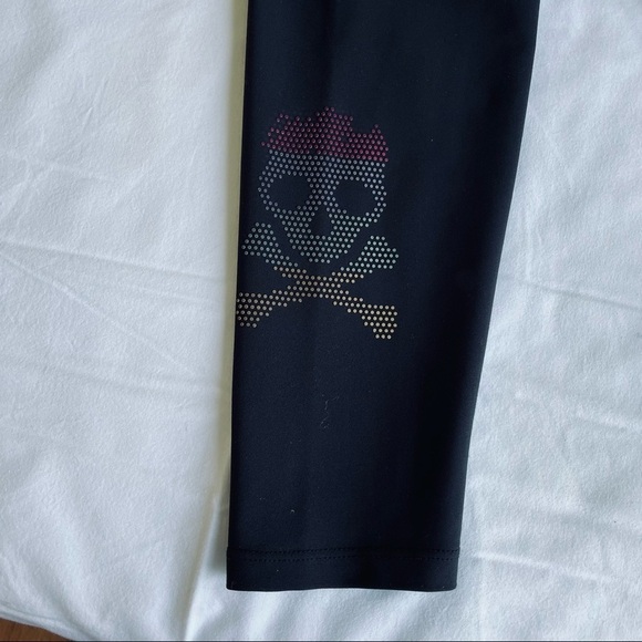 ❤️ SOUL BY SOULCYCLE Pride Silicone Skull Leggings B8 - Picture 6 of 7